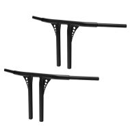 2x Handlebar T-Bar Fat 1-1/4" H 14" fits for Harley Davidson Craftride blk Set Discount