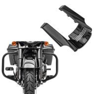 Set: Sturzbügel für Harley Davidson Touring 09-21 TR2 schwarz + Kotflügelverlängerung hinten für Harley Touring 14-21_1