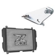 Set: Adaptor for ConStands Power compatible with Kawasaki Z 900 17-24 + Radiator Cover compatible with Kawasaki Z 900 17-24 Grill guard Zaddox KG1