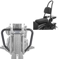 Set: Sissybar Yamaha XV 950 / R 14-20 Craftride Rider-L inkl. Gepäckträger schwarz + Sturzbügel Yamaha XV 950 / R Bolt 14-20 Craftride Motor Schutzbügel schwarz_1