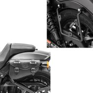 Set: Satteltaschenhalter für Honda Rebel 500 17-20 links Satteltaschen Abstandshalter Craftride + Satteltasche Honda Rebel 500 Craftride Arizona 3Ltr rechts in schwarz_1