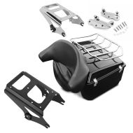 Set: Top Case King für Harley Street Glide 09-13 mit Docking Rack Gepäck-Grill Craftride + Gepäckträger TP Abnehmbar für Harley Davidson Touring 09-13 schwarz Craftride_1