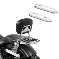 Set: Sissybar Harley Dyna Street Bob 06-17 Craftride Fast Driver-M Flex inkl. Gepäckträger chrom + Blinkerverlegung für Harley Dyna Street Bob 06-17 Blinker hinten Versatz Kit Craftride chrom_1