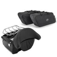 Set: Top Case Large für Harley Davidson Street Glide (FLHX) 06-13 Craftride + Koffer Innentaschen für Harley Street Glide 06-21 Craftride BG1 Paar_1