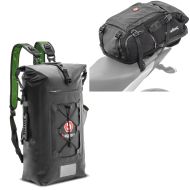 Set: Backpack Bagtecs HX5 Laptop backpack for leisure 45Ltr + Motorcycle Backpack Tail Bag with Roll Closure Waterproof Drybag Bagtecs WPX