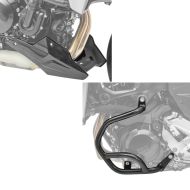 Set: Engine Guard compatible with BMW F 900 R / XR 20-24 Motoguard Crash Bar BG2 with Belly pan / Skid plate BS1 carbon look