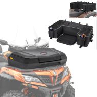 Set: Quad Topcase ATV Transport Case QF1 66 litres Bagtecs with ATV Cargo Bag QB5 Rear Tail Bag Top Box blk