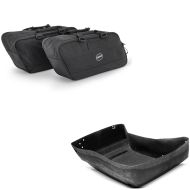 Set: Saddlebag liners fits for Harley Davidson Touring 14-24 Craftride BG1 pair + Carpet Liner fits for Harley Davidson Touring Topcase King Tour Pak 14-24 Craftride