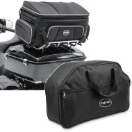 Set: Tail bag TT1 73Ltr + Inner Bag Liner compatible with chopper / custombikes Touring Pak 93-24