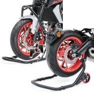 Set: Head Lift Stand Classic 5 PIN Front Paddock Stand + Rear Paddock Stand Falcone