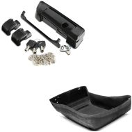 Set: Hinges and Latch Kit fits for Harley Davidson Tour Pak Top Box 14-21 + Carpet Liner