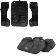 Set: Saddlebag Lid and Tour Pak Top Case Lid Organizer + Saddlebag liner bags fits for Harley Davidson Touring 94-22 SP4
