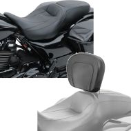 Set: Seat compatible with HD Touring 09-24 + Driver Backrest