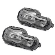 2x LED Headlight QL6 compatible with BMW F 650 GS 08-12 Headlamp ECE Discount Set
