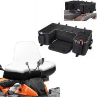 Set: ATV Cargo Bag QB5 Rear Tail Bag Top Box blk Bagtecs with Windshield for Quad ATV Windscreen univ. XLM
