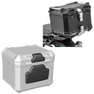 Back cushion aluminum top case backrest + aluminum top case compatible with Suzuki V-Strom 1050 / XT XB35