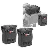 Crash bar bag pair compatible with Yamaha Tenere 700 CB4 + 2x Pannier Lid Bag for aluminum case and top case