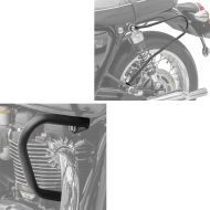 Crash bars compatible with Triumph Bonneville T100 17-24 CB2 + Saddlebag Support Brackets