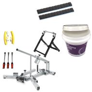 Tire mounting device set MD4N + Set: Wheel balancing weights 2 pieces 12x5g + assembly paste 6.6 lbs