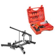 Tire changer + brake bleeder vacuum pump