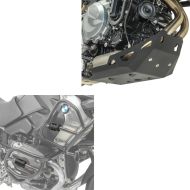 Crash bar protection + crash bar set L compatible with BMW F 850 GS / F 750 GS 18-20 Motoguard