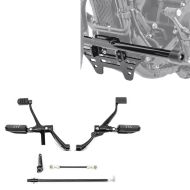 Set: Motorbike Forward controls fits for Harley Davidson Sportster 14-20 Craftride in black + Engine Guard fits for Harley Davidson Sportster 04-20 crash bar Craftride SC13
