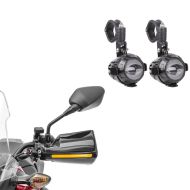 Handguards compatible with Honda Varadero 125 / XL 1000 V + LED auxiliary headlights with crash bar bracket pair