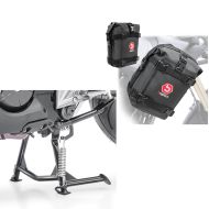 Centre stand compatible with Honda NC 700 S 12-13 NC 750 S 15-20 + set crash bar bags 2x 6Ltr