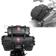 Tail bag set SX70 + XF30 volume 100 L + tank bag compatible with Triumph Thruxton / 1200 / R