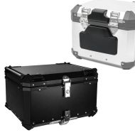 Backrest cushion compatible with BMW aluminum top case aluminum passenger backrest + aluminum top case XB85 aluminum 85 liters