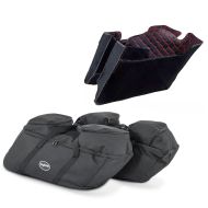 Set: Interior paneling inner liner side case compatible with Harley Davidson Street Glide 14-22 Craftride fits compatible with original pannier SR2 + Saddlebag liner bags compatible with Harley Davidson Street Glide / Special Craftride SP4