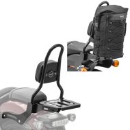 Sissy bar compatible with Honda Rebel 1100 CMX 21-24 Fast Rider-M incl. luggage rack + sissy bar bag