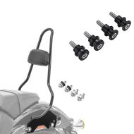 Set: Sissy bar compatible with Harley Davidson Softail Low Rider / S 18-24 Craftride XL with Docking Kit black + Docking Hardware Kit compatible with Harley Davidson Softail 18-21 52300646 Craftride black