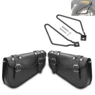 Saddlebags Arizona 3Ltr right and left + Saddlebag Support Brackets compatible with Honda Rebel 1100 / 500 CMX