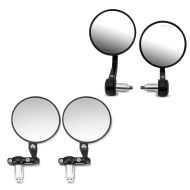 Bar end mirror with E-mark pair + bar end mirror compatible with Royal Enfield Himalayan rear view mirror ECE