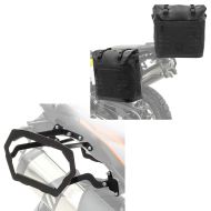 Pannier rack compatible with KTM 1290 Super Adventure R / S 2017-2020 + 2x saddlebag IPX 35L waterproof pair