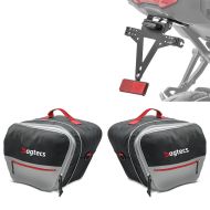 License plate holder compatible with Yamaha Tracer 9 / GT 21-24 with lighting + inner bag set fits for original side cases Tour and City