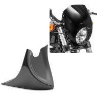 Set: Belly pan compatible with Harley Davidson Sportster 04-20 Craftride CP6 black + Front Headlight Fairing compatible with Harley Davidson Sportster 883 R Roadster 02-15 black Craftride