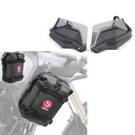 Handguards compatible with Honda CB 500 X 13-23 with extension XL + pair of crash bar bags