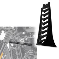 Set: Belly pan compatible with Harley Davidson Sport Glide 18-24 chin spoiler Craftride CV6 black matt + Engine Guard compatible with Harley Davidson Sport Glide 18-24 crash bar Craftride SC14