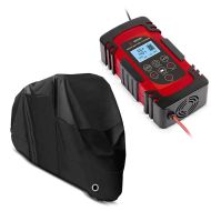 Motorcycle Cover compatible with Kawasaki ER-6f ER-6n KLE 500 W 800 / 650 XL + battery charger