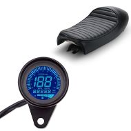 Speedometer LCD Digital + Seat Caferacer compatible with Ducati Scrambler Mach 2.0/ Cafe Racer