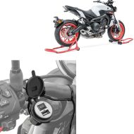 Paddock Stand set front rear red + 12V USB socket compatible with Kawasaki Ninja 650 / 400 / 300 / 125 US3