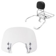 Windshield compatible with Vespa GTS 300 / GTS 125 08-20 windshield FS6 clear + luggage rack