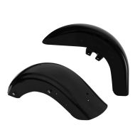 Set: Rear Fender II compatible with Harley Davidson CVO Road Glide Ultra 11-16 Mudguard Craftride black + Front Fender compatible with Harley Davidson CVO Road Glide Ultra 11-13 Mudguard Craftride V5