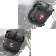 Set: Crash bar Bag for motorcycle engine guard dry bag wp. 10 L K4 Bagtecs with Crashbar Bag K3 wp. bag 6Ltr blk