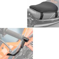 Set: Motorcycle Lever Guard X1 blk Zaddox with Gel Seat Pad M univ. Comfort Seat blk