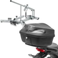 Set: Motorcycle Tyre changer for 12-21" MD4Z ConStands with Motorcycle Top Box XK48 Top Case univ. 48 Litres blk