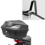 Set: Motorcycle Top Box XK48 Top Case univ. 48 Litres blk Bagtecs with Motorcycle Wardrobe WH2 blk