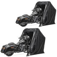 Set 2x Motorcycle Shelter Garage Tent Cover Universal Folding Shed Motoguard XXL